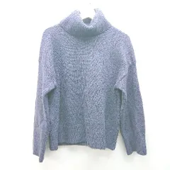 ◇ URABAN RESEARCH タートルネック 秋コーデ 冬コーデ カジュアル 長袖 ニット サイズF ブルー系 レディース E  【1307260029994】