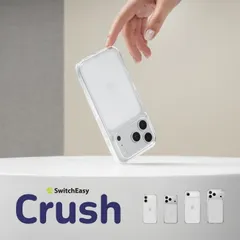 iPhone 17 Pro Max ケース クリア 耐衝撃 MIL規格 スマホケース カメラ 保護 透明 携帯ケース iPhone17ProMax アイフォン 17ProMax 対応 SwitchEasy Crush