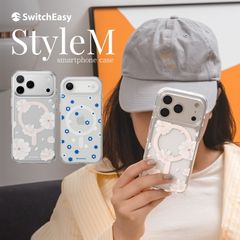 iPhone Air ケース クリア MagSafe 対応 花柄 おしゃれ 可愛い 耐衝撃 スマホケース 花 携帯ケース iPhoneAir アイフォンエアー 対応 SwitchEasy Style M