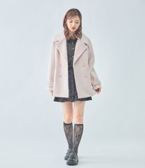 PEACHJOHNダブルシャギーショートコート - メルカリ
