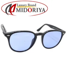 Ray-Ban レイバン サングラス アジアフィット ウェリントン RB4259F 53□20 150 2N プラスチック ブラック ブルーレンズ レディース/181751【中古】