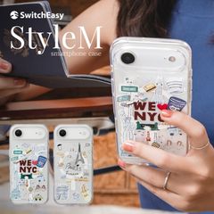 iPhone Air ケース クリア MagSafe 対応 イラスト おしゃれ 可愛い 耐衝撃 スマホケース 携帯ケース iPhoneAir アイフォンエアー 対応 SwitchEasy Style M