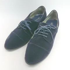 ◇ Oriental Traffic ラウンドトゥ レースアップリボン 上品 綺麗め ローファー サイズM ネイビー レディース E  【1307260032147】