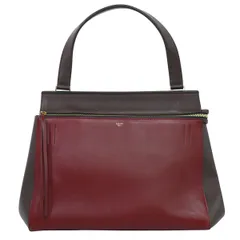 本物 セリーヌ CELINE レザー ハンドバッグ ボルドー バッグ 中古  