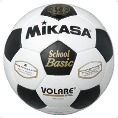 ミカサ mikasa サッカー 4号 検定球 白 黒 サッカー mikasa(SVC402SBC)、在庫のサムネイル