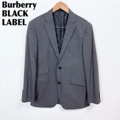 【美品】バーバリー ブラックレーベル テーラードジャケット 40R ストライプ