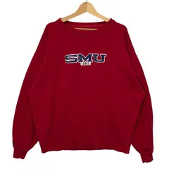 00's vintage 00年代 ヴィンテージ JANSPORT ジャンスポーツ カレッジ刺繍 SNU スウェット トレーナー 長袖 フロント刺繍 クルーネック LESOTHO製 XLサイズ レッド