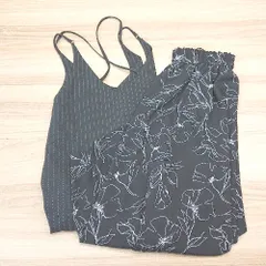 ◇ 《 YECCA VECCA まとめ2点セット サイズF 花柄 ウエストゴム ストライプ キャミ スカート ワンピース レディース 》 E  【1307260042412】