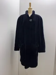 ミンクコート ブルー系 ネイビー 毛皮 リアルファー C26010514