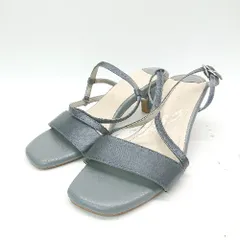 ◇ Oriental Traffic ヒール ストラップ 軽量 シンプル オシャレ 春夏物 かわいい サンダル サイズL ブルー レディース E  【1307260042733】