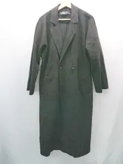 ◇ ZARA ダブルボタン ロング丈 ベルトループ 裏地あり 長袖 コート サイズS ブラック レディース E  【1307260044256】