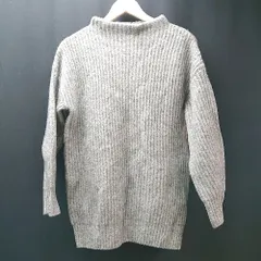 ◇ URBAN RESEARCH DOORS ハイネック ウール混合生地 シンプル 大人っぽい 長袖 ニット サイズONE グレー レディース E  【1307260052336】