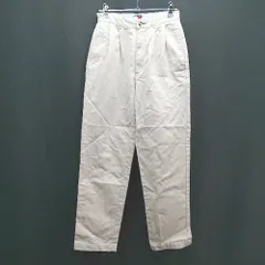 ◇ TOMMY HILFIGER コットン100% カジュアル 古着 サラサラ生地 テーパードパンツ 表記なし ベージュ レディース E  【1307260051896】