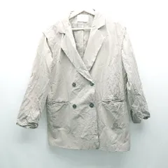 ◇ who's who Chico フーズフーチコ 2WAY ポリエステル100% バックスリット 長袖 ジャケット サイズF グレー レディース E  【1307260051728】