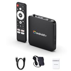Smart TV Box, HD 4K, Android 14.0, 2GB+8GB/2GB+16GB, TV Box Media Player, HD Support up to 4K, Video/Music/Photo/Video/Image MP4 Player, USB/AV/LAN Compatible, Main Unit + Power Supply + Hmm
