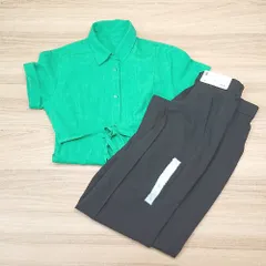 ◇ ◎ ●未使用● 《 GU ジーユー まとめ売り2点セット Sサイズ 綺麗め 無地 スラックス ワンピース レディース 》 E  【1307260051490】