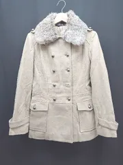 ◇ ◎ COMME CA ISM コムサイズム シンプル カジュアル 無地 ゆったりめ 長袖 コート 表記なし ベージュ レディース E  【1307260053579】