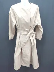 ◇ nano universe フロントボタン ナイロン系 カジュアル 長袖 トレンチコート サイズ38 ベージュ レディース E  【1307260056259】