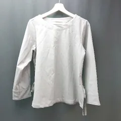 ◇ MEKROSE CLAIRE ラウンドネック サイドスリット サイドリボン 透け感なし 長袖 シャツ 表記なし グレー レディース E  【1307260054965】