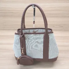 ◇ RODESKO 少量サイズ 無地 シンプル ボタンあり ファスナーなし ハンドバック ベージュ/ブラウン レディース E  【1307260059441】