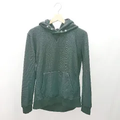 ◇ COMME CA COMUNE フーディ― ポケット カジュアル オーバーサイズ 長袖 パーカー 表記なし ブラック メンズ E  【1307260062335】