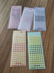 花模様 アルファベット ステッカー