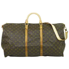 本物 ルイヴィトン LOUIS VUITTON LV キーポルバンドリエール 60 モノグラム 2WAY ボストンバッグ ブラウン M41412 ビトン バッグ 中古  