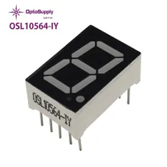 7セグメント LED表示器 アノードコモン 590nm OSL10564-IY OptoSupply 黄色 1個