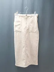 ◇ Ciaopanic ウエストゴム ファスナーあり スリット カジュアル ロング タイト スカート サイズF ブラウン レディース E  【1307260065008】