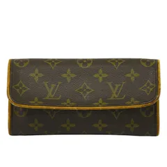 本物 ルイヴィトン LOUIS VUITTON LV ポシェットツイン PM モノグラム ポーチ 小物入れ ブラウン M51854 ビトン バッグ 中古  