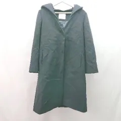 ◇ urbanresearch doors フード 取り外し可能 2way ノーカラー ロング 長袖 コート サイズONE ネイビー レディース E  【1307260078374】