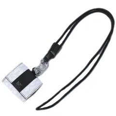 本物 マイケルコース MICHAEL KORS MKシグネチャー AirPodsケース イヤホンケース PVC ホワイト ブラック 雑貨小物 中古  