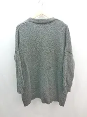 ◇ ZARA KNIT 秋コーデ 暖かい カジュアル おしゃれ 長袖 カーディガン サイズM グレー メンズ E  【1307260080131】
