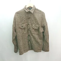 ◇ NESS 柄もの カジュアル おしゃれ 大人っぽい 長袖 ジャケット サイズM ブラウン系/ベージュ レディース E  【1307260080100】