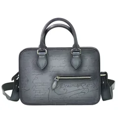 本物 ベルルッティ BERLUTI アンジュール ガリバー 2WAY ショルダーバッグ ハンドバッグ ポシェット レザー グレー バッグ 中古  のサムネイル