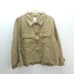 ◇ BACK NUMBER 胸ポケット カジュアル 無地 おしゃれ 長袖 シャツ サイズM ブラウン メンズ E  【1307260079913】