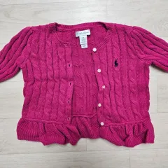 ポロラルフローレン カーディガン ピンク 24m