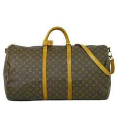 本物 ルイヴィトン LOUIS VUITTON LV キーポルバンドリエール 60 モノグラム 2WAY ボストンバッグ ブラウン M41412 ビトン バッグ 中古  