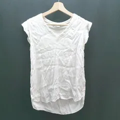 ◇ KATE SPADE NEW YORK Vネック 無地 細身 半袖 カットソー サイズS ホワイト レディース E  【1307260083521】