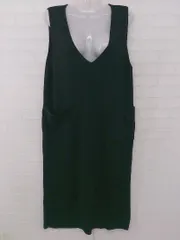 ◇ Discoat Vネック 大人女子 シンプル ノースリーブ ロング ニット ワンピース サイズF ブラック レディース P  【1308010002137】