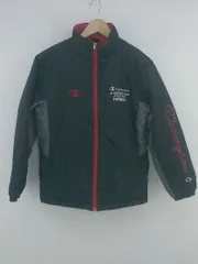 ◇ Champion チャンピオン キッズ 子供服 裏フリース 長袖 ジップアップ ジャケット サイズ160 ブラック メンズ P  【1308010002069】