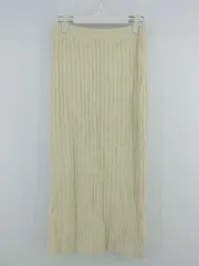 ◇ ◎ ●未使用● CIAOPANIC TYPY ウエストゴム リブニット ロング タイト スカート サイズone アイボリー系 レディース P  【1308010004421】