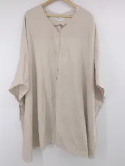 ◇ CIAOPANIC TYPY チャオパニックティピー コーデュロイ Vネック ポンチョ サイズONE ベージュ系 レディース P  【1308010006326】