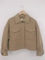 ◇ B:MING by BEAMS ビーミング by ビームス カジュアル 無地 長袖 ジャケット サイズM ベージュ系 レディース P  【1308010009808】
