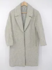 ◇ JOURNAL STANDARD relume ウール混 長袖 チェスター コート サイズS ライトグレー系 レディース P  【1308040001056】