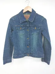 ◇ INGNI イング ストレッチ シンプル カジュアル 長袖 Ｇジャン デニム ジャケット ブルー系 レディース P  【1308040006051】