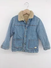 ◇ ZARA リバーシブル キッズ 子供服 長袖 Ｇジャン デニム ジャケット サイズ3-4YEARS ライトブルー ブラウン系 メンズ P  【1308040009939】