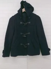 ◇ URBAN RESEARCH ROSSO ウール混 ジップアップ 長袖 ダッフル コート サイズF ネイビー系 レディース P  【1308040010928】