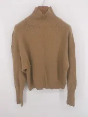 ◇ FREE'S MART フリーズマート ウール混 ハイネック 長袖 ニット セーター サイズFR ライトブラウン系 レディース P  【1308040010256】