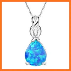 【新品】 [Michooyel] オパール ネックレス レディース「キューピッドの涙 」シルバー 925 シルバーネックレス ペンダント チェーン 10月 誕生石 天然石 一粒 金属アレルギー対応 大きいジュエリー 上品 誕生日 記念日 プレゼント クリスマス